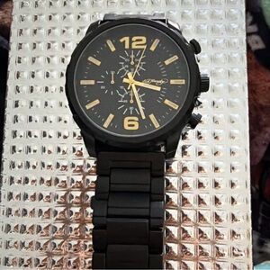 Men’s Ed Hardy Watch Black And Gold NEW